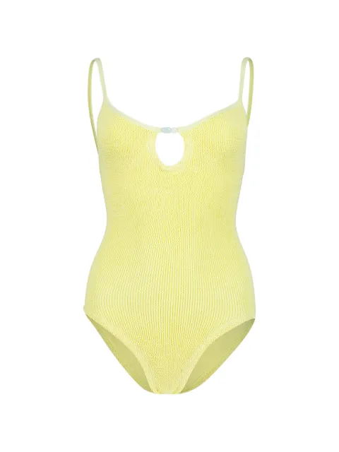 Hunza G Mia beaded crinkle swimsuit