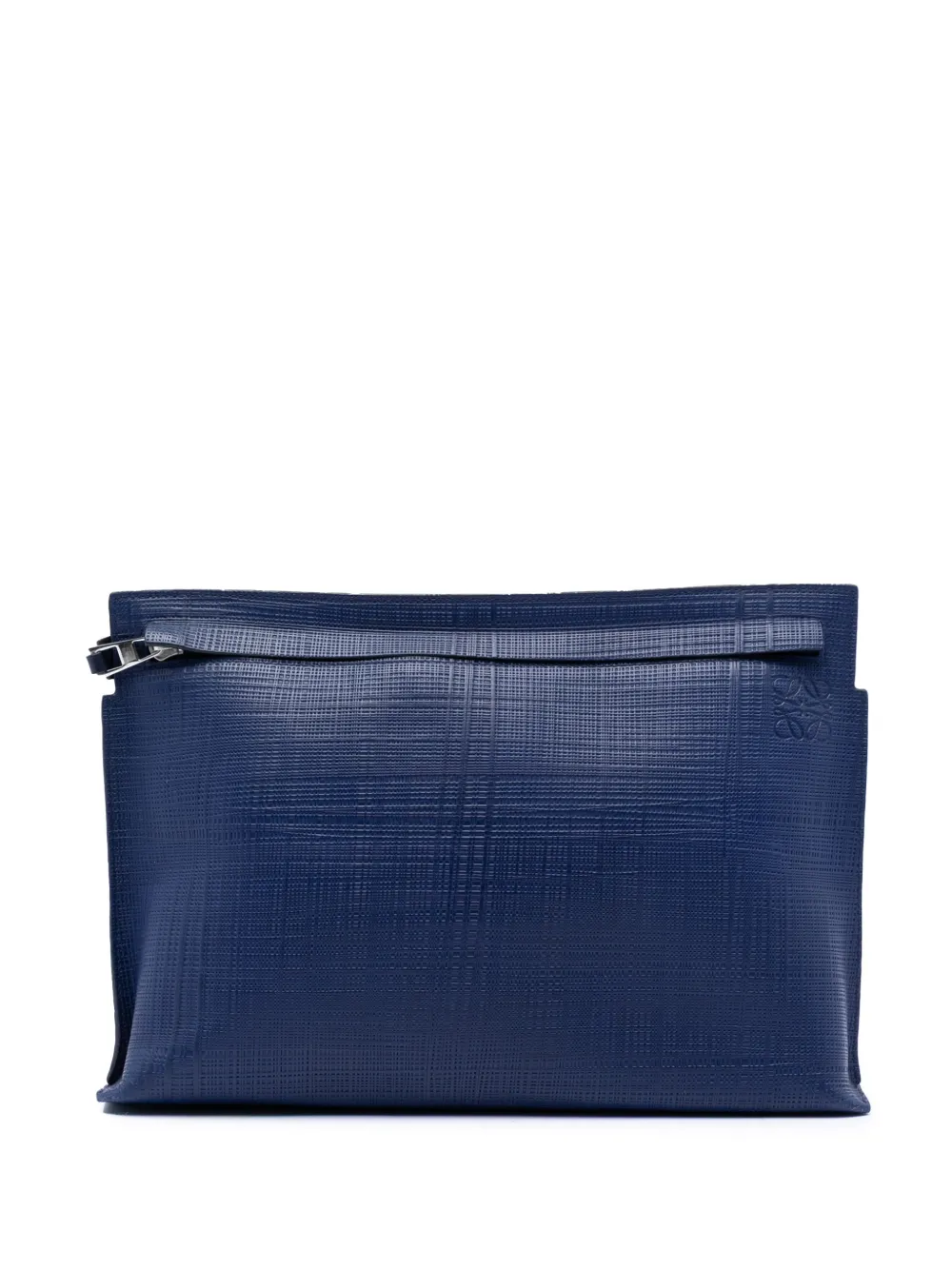 Loewe Pre-Owned 2012-2024 Leather Anagram T clutch bag - Blu