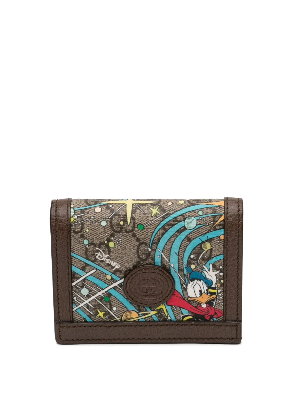 Gucci Pre-Owned 2016-2026 Disney GG Supreme Donald Duck Compact Wallet small wallets - Nude