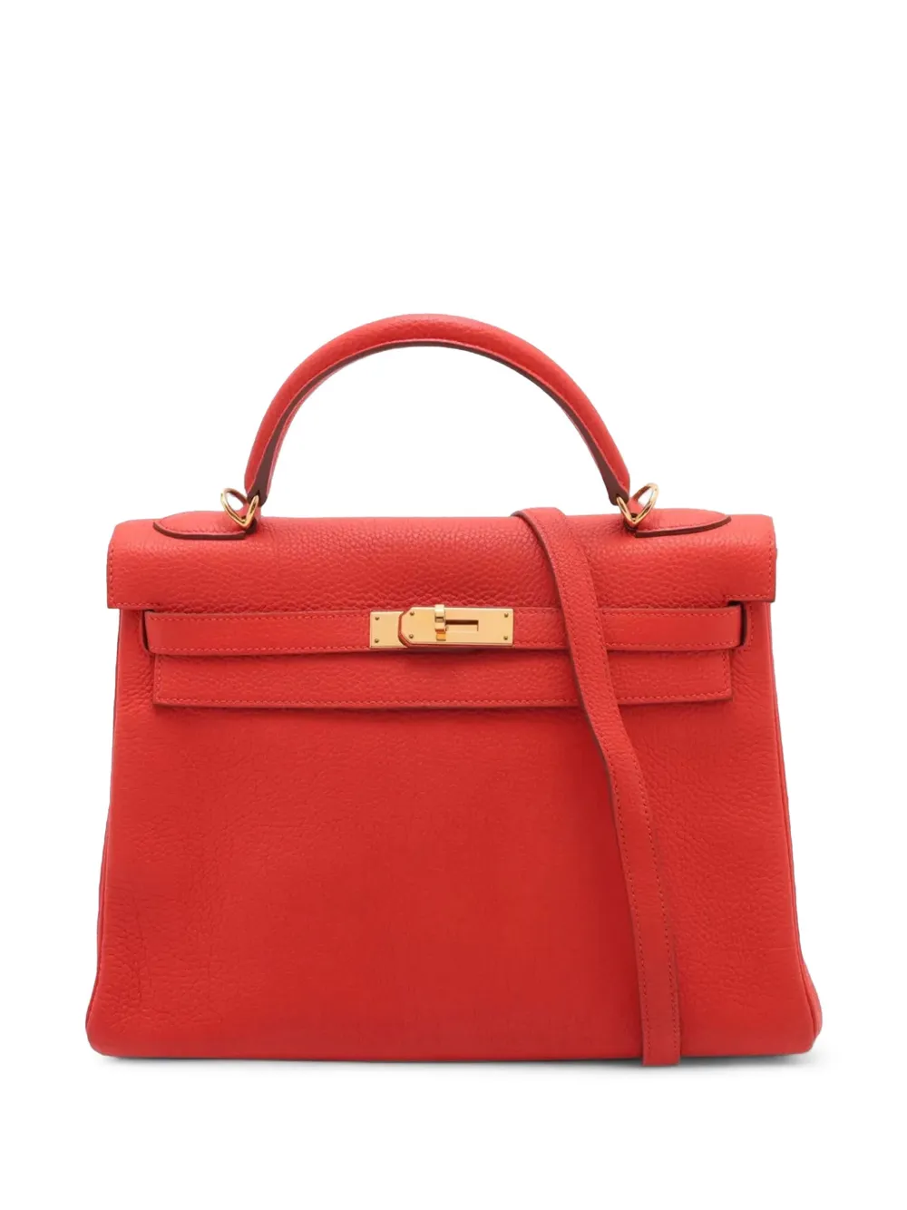 Hermès Pre-Owned 2012 Togo Kelly II Retourne 32 satchel - Arancione