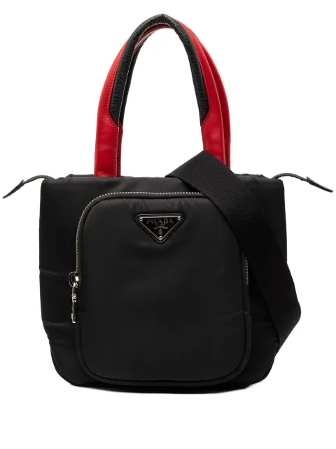 Prada Pre-Owned 2013-2025 Small Tessuto Pocket Top Handle Cargo Bag satchel
