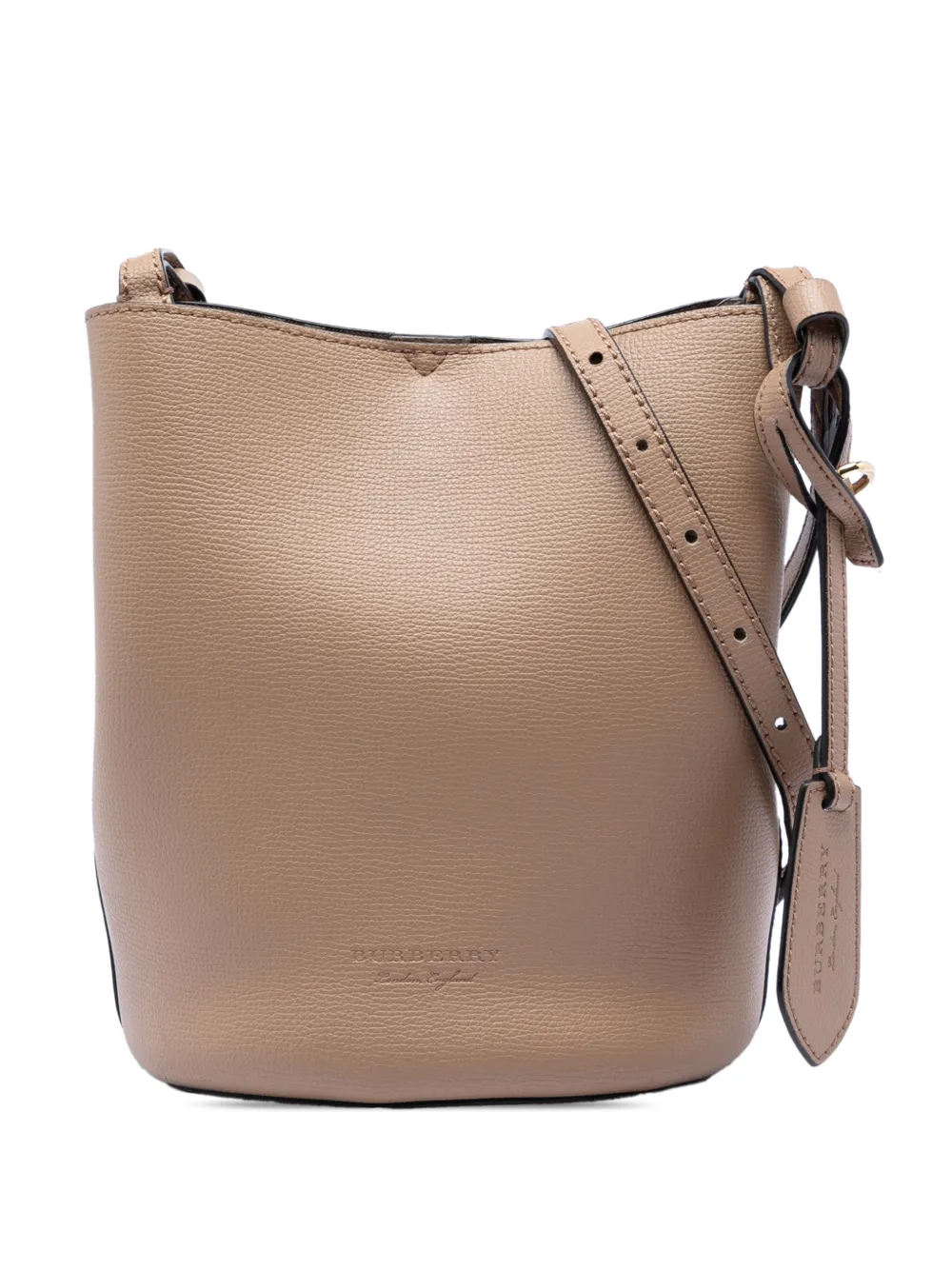 Burberry Pre-Owned 2018-2023 Leather Lorne Beuteltasche - Braun