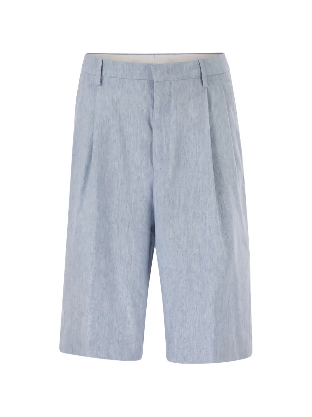Tagliatore Effie pleated bermuda shorts - Blau