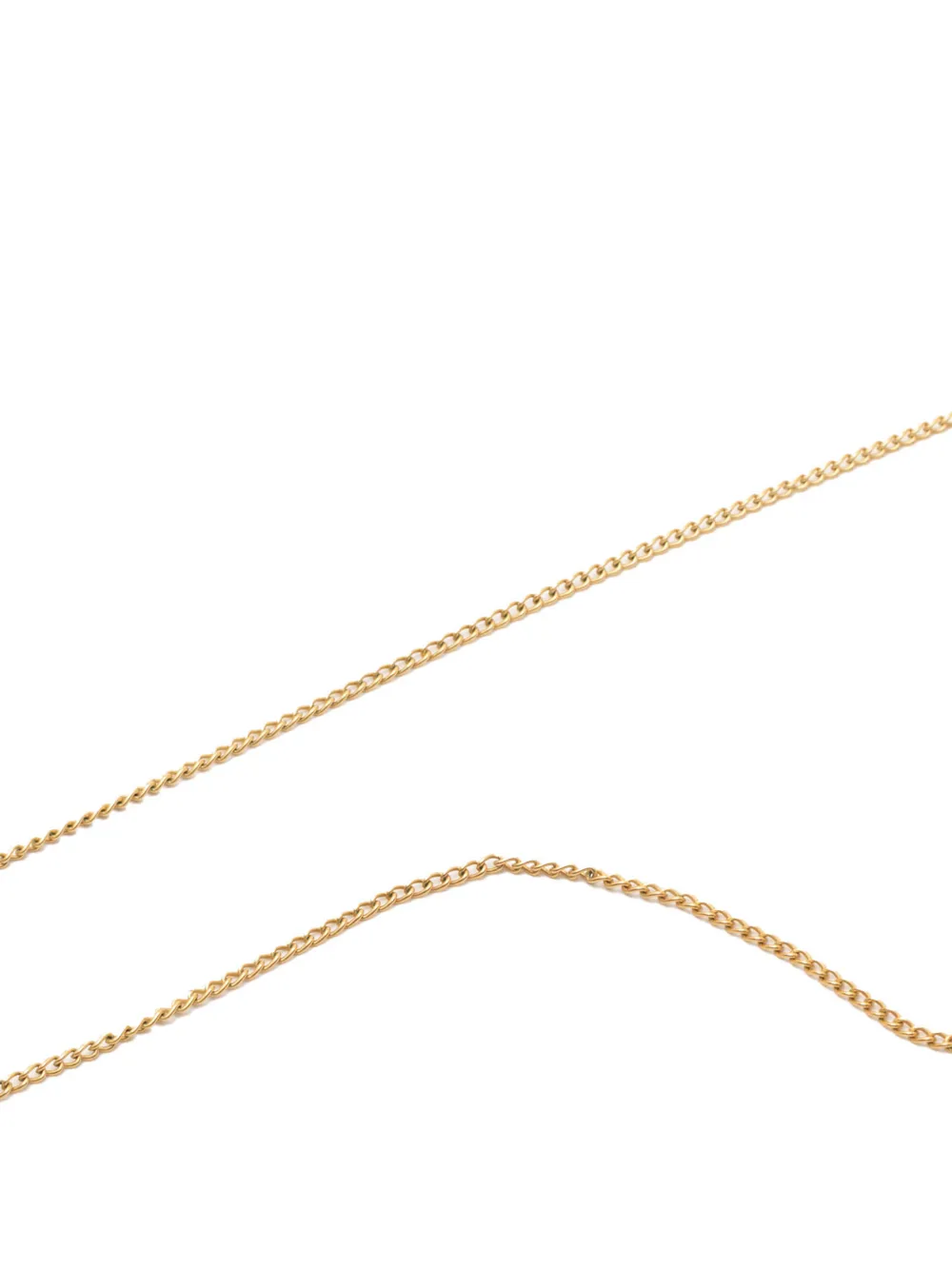 CHANEL Pre-Owned 2001 Gold Plated Enamel Coco Star Pendant Necklace costume necklace - Oro