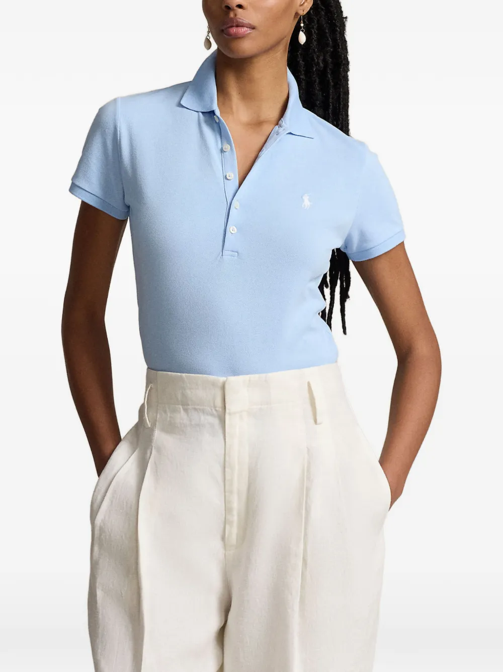 Polo Ralph Lauren Getailleerd poloshirt Blauw
