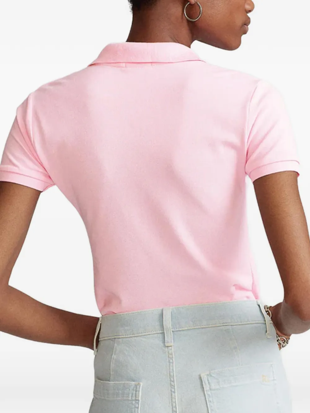 Polo Ralph Lauren Poloshirt met geborduurd logo Roze