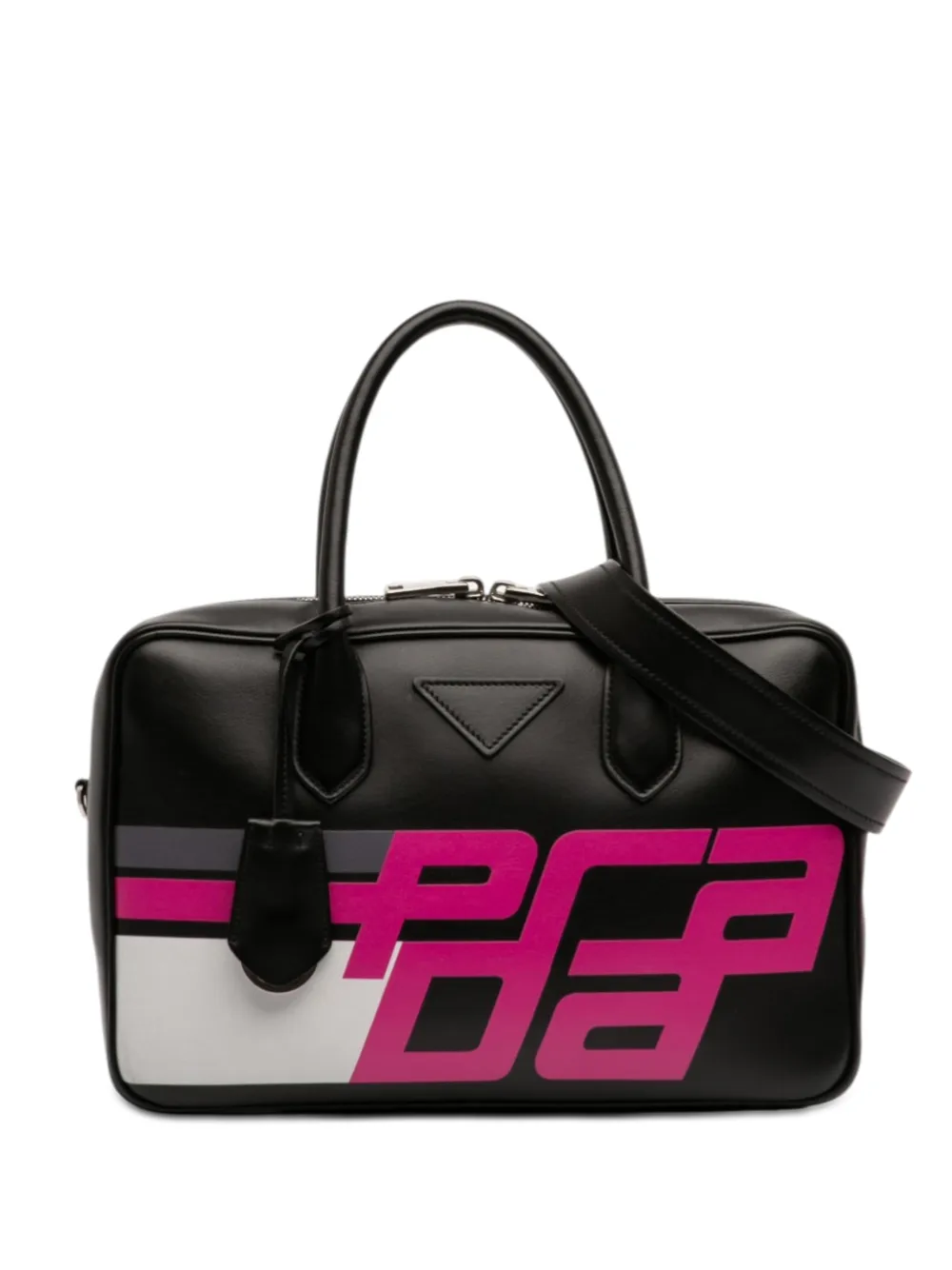 Prada Pre-Owned 2013-2026 City Calf Racing satchel - Nero