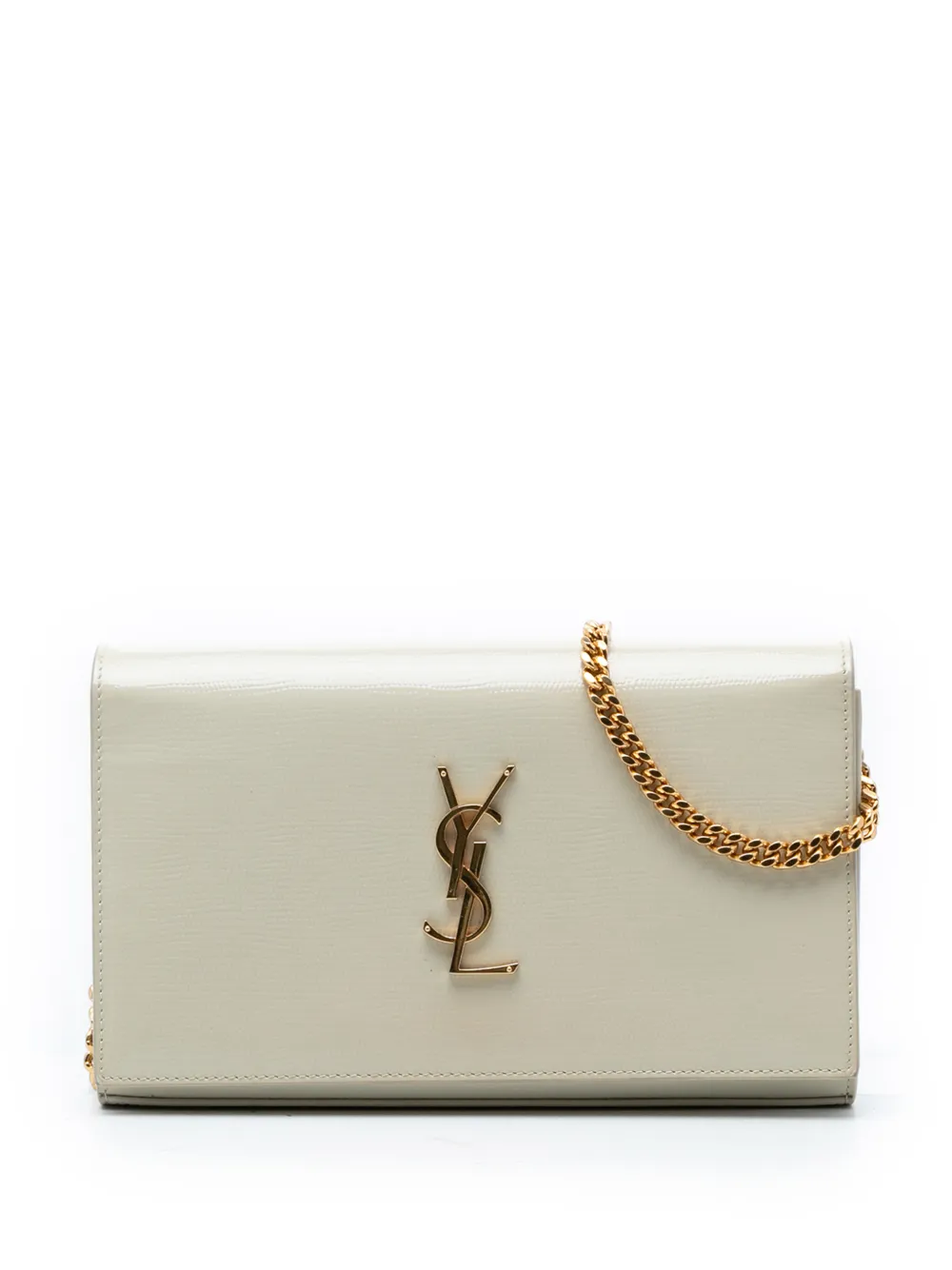 Saint Laurent Pre-Owned 2023 Cassandre Umhängetasche aus Lackleder - Weiß