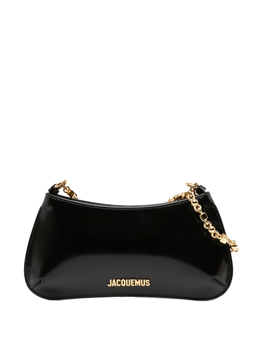 Jacquemus Pre-Owned 2021-2026 Patent Le Petit Bisou Chain shoulder bag - Nero