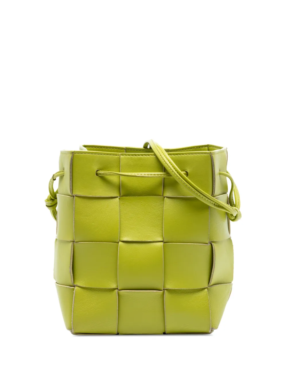 Bottega Veneta Pre-Owned 2012-2026 Small Nappa Maxi Intrecciato Cassette bucket bag - Verde