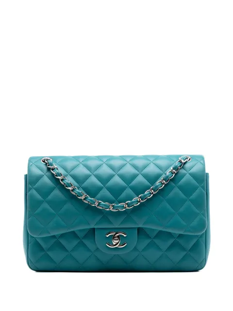 CHANEL Pre-Owned 2014-2015 Jumbo Classic Lambskin Double Flap shoulder bag