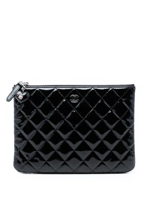 CHANEL Pre-Owned 2014-2015 Small Quilted Patent O Case clutch bag