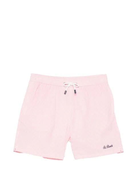 MC2 Saint Barth shorts de playa con motivo de cuadros gingham