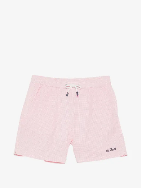 MC2 Saint Barth gingham-pattern drawstring swim shorts