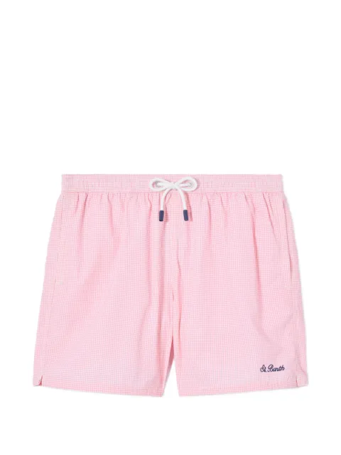 MC2 Saint Barth Patmos seersucker gingham swim shorts