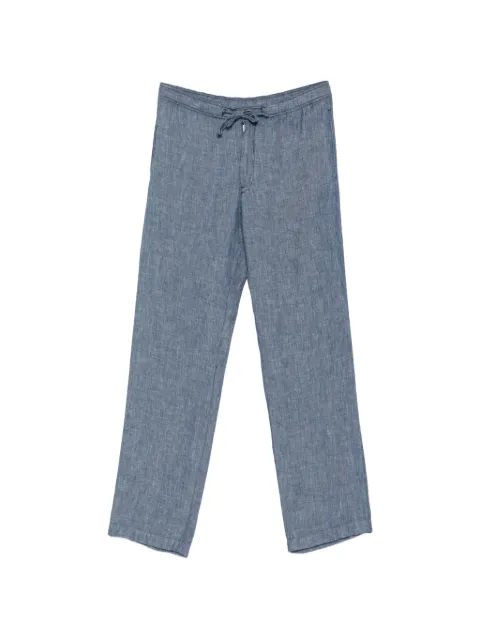 120% Lino drawstring-waist trousers