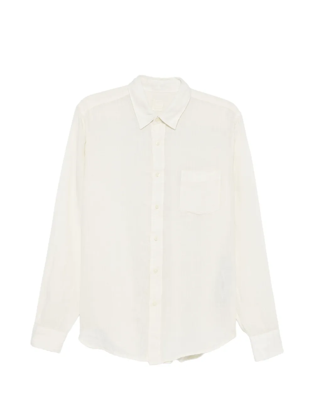 120% Lino chest-pocket shirt - Toni neutri