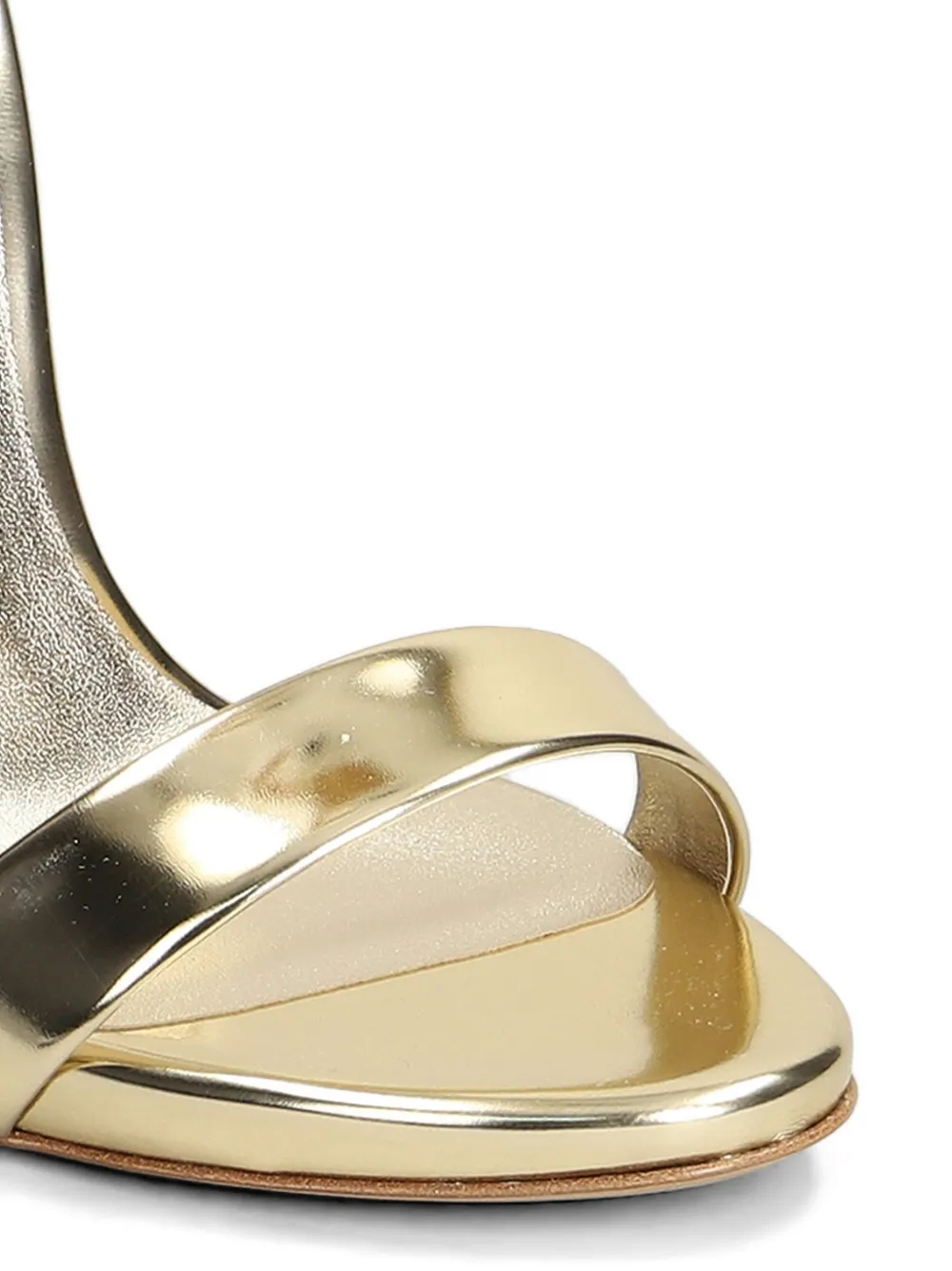 Casadei Blade metallic sandals Goud