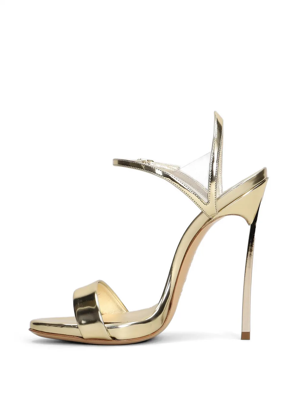 Casadei Blade metallic sandals Goud