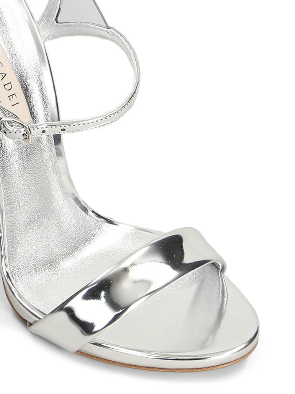 Casadei Blade leather sandals Zilver