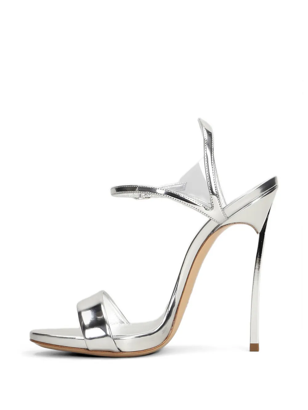 Casadei Blade leather sandals Zilver