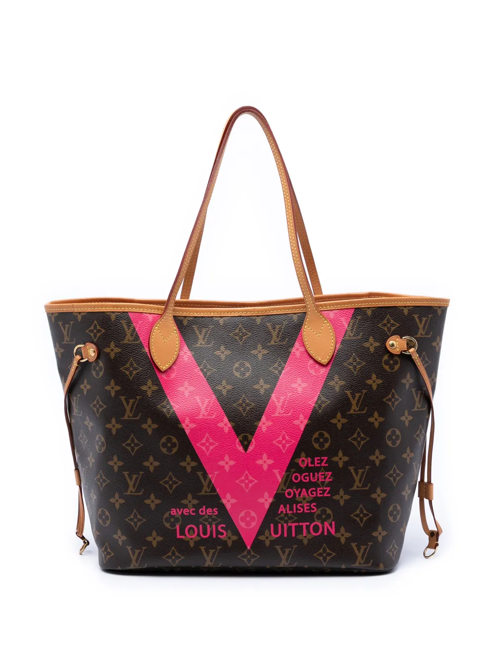 Louis Vuitton Pre-Owned 2015 Monogram V Neverfull MM Tote Bag - Braun