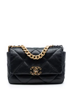 CHANEL Pre-Owned 19 キルティング ショルダーバッグ | ブラック