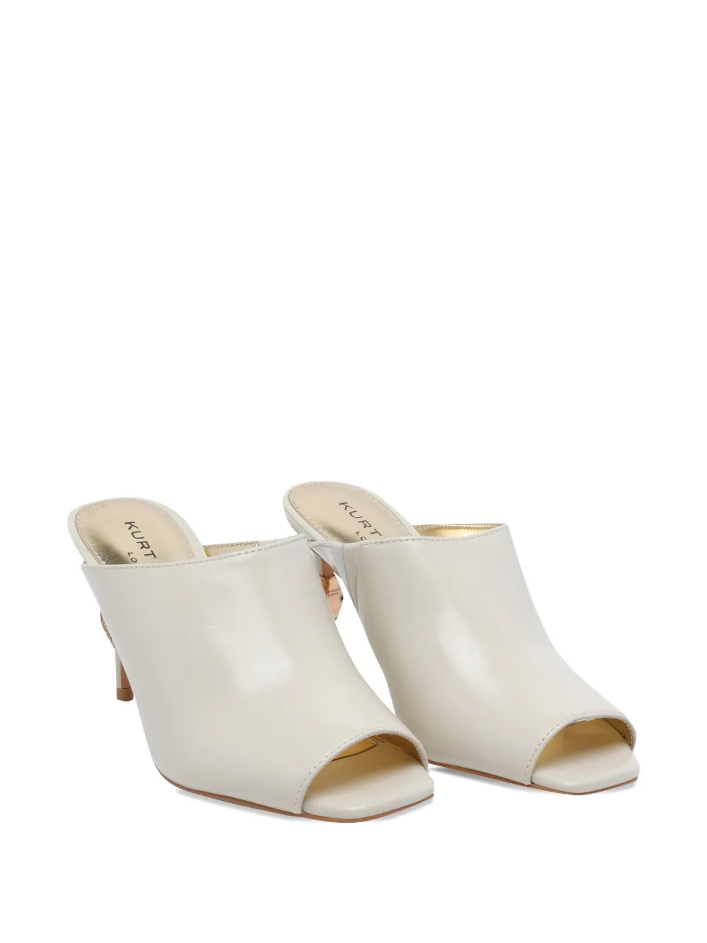 Kurt Geiger London Eagle crystal-embellished mules Beige