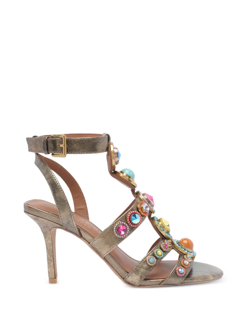 Kurt Geiger London Octavia crystal-embellished sandals Goud