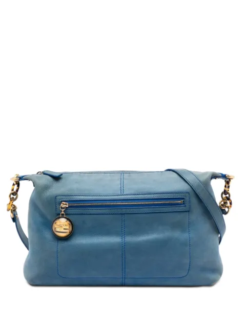 Fendi Pre-Owned 2000-2010 Metallic Calfskin Vitello Savana Forever crossbody bag