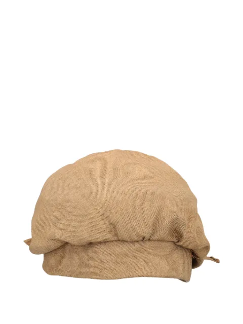 Vintage bow-detail turban hat