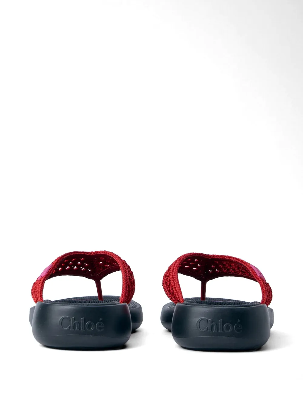 Chloé woven-strap sandals Rood