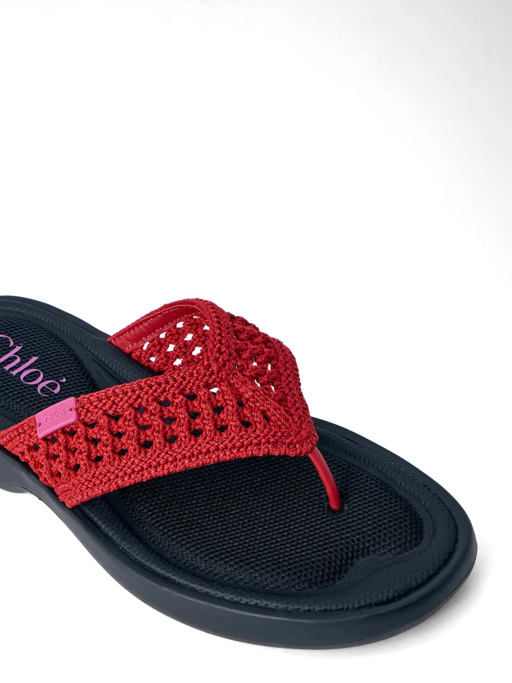 Chloé woven-strap sandals Rood