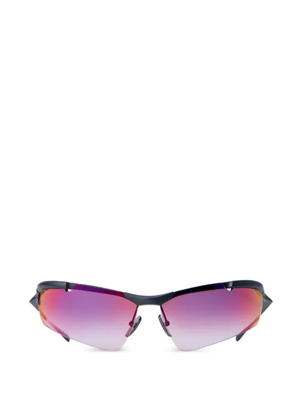 Balenciaga Rimless Biker-frame Sunglasses in Black