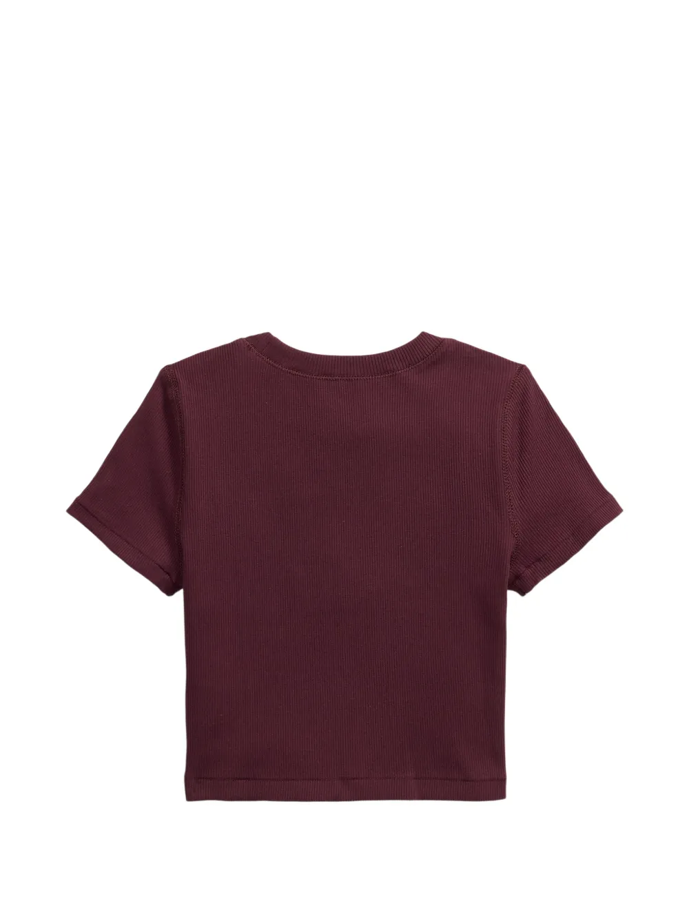 POLO RALPH LAUREN KIDS Geribbeld boxy T-shirt Rood