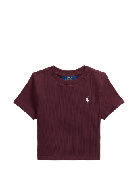 POLO RALPH LAUREN KIDS ribbed boxy T-shirt