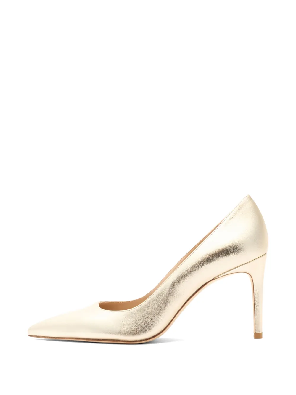 Stuart Weitzman Stuart Power 85 pumps met puntige neus Goud