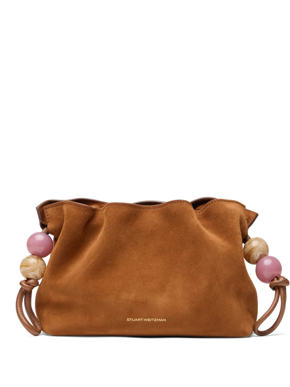 Stuart Weitzman mini Majorca clutch bag - Marrone