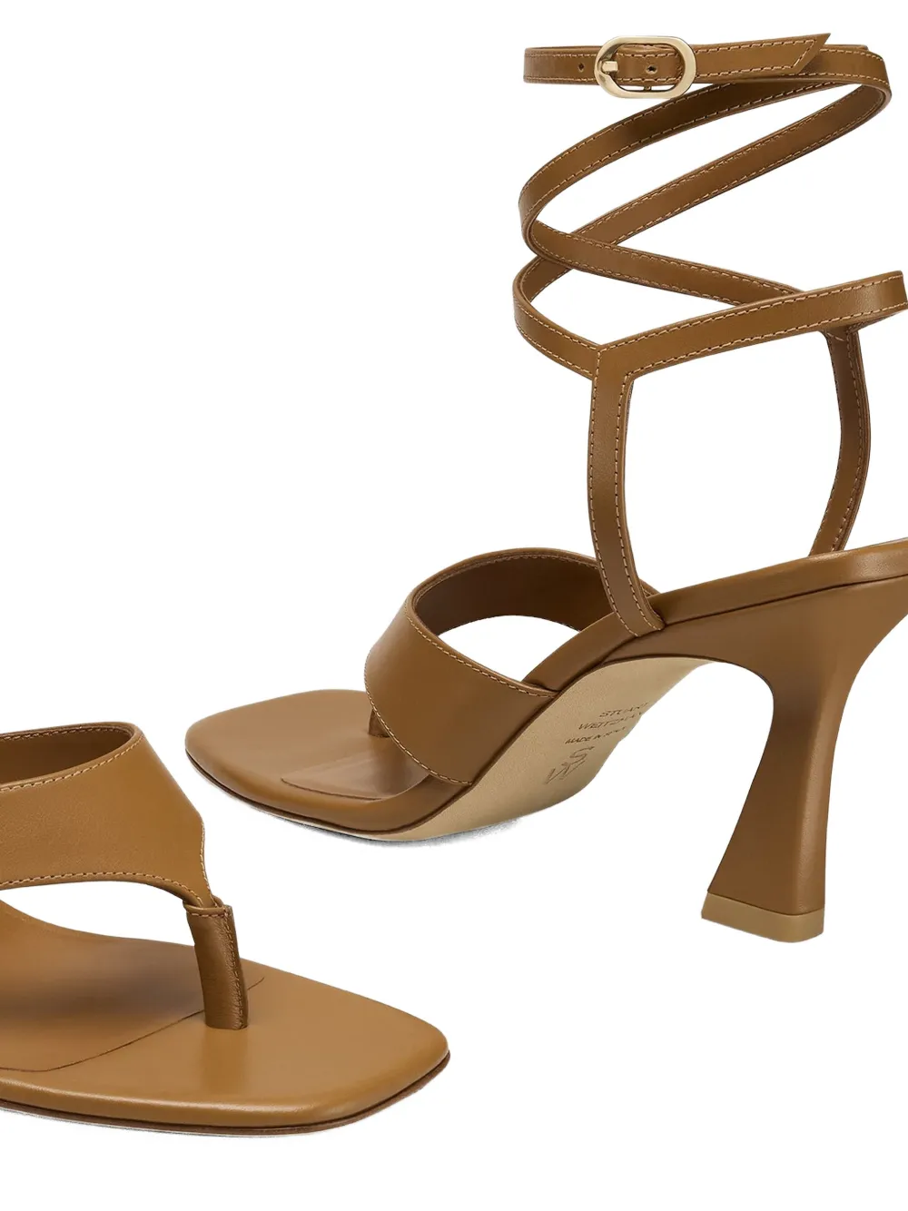 Stuart Weitzman 8.5cm Vinnie sandals Bruin