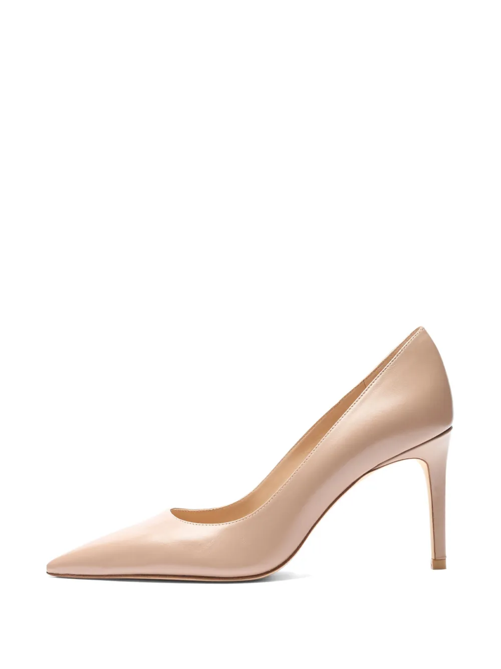 Stuart Weitzman Stuart Power 85 pumps met puntige neus Beige
