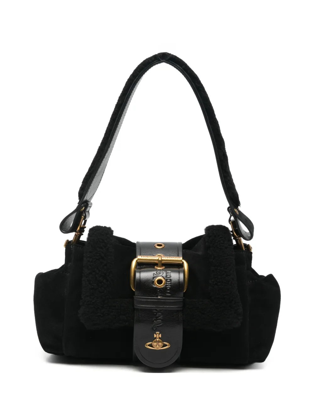 Vivienne Westwood Hazel Treasure buckle shoulder bag - Nero