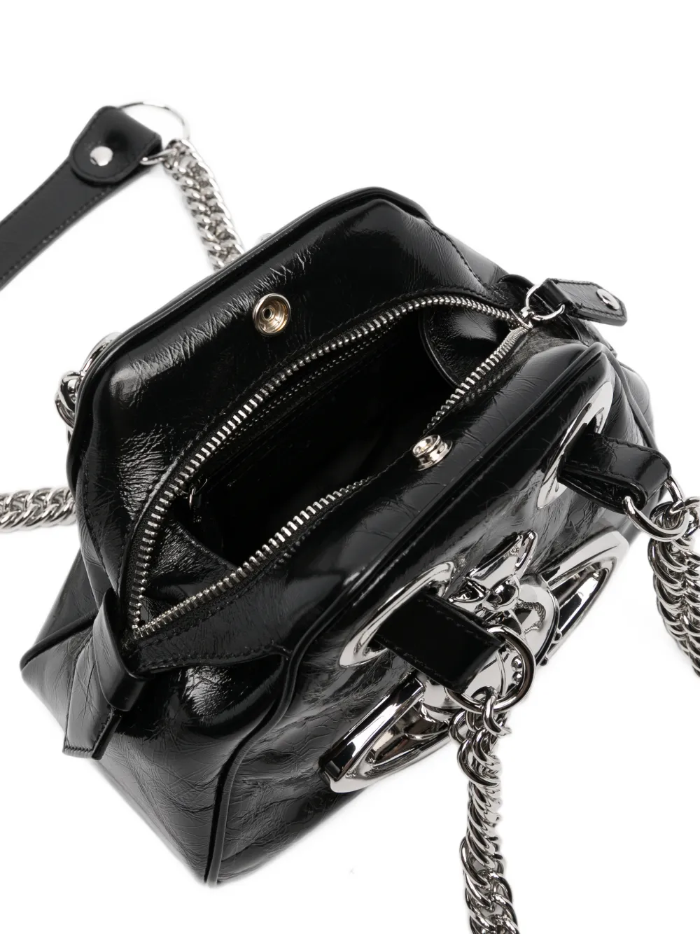 Vivienne Westwood Archive Orb handtas met ketting Zwart