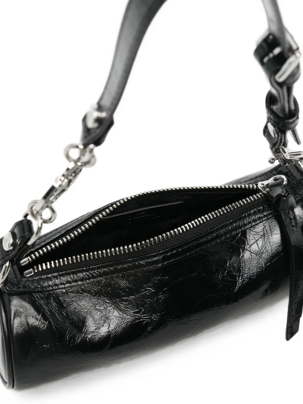 Vivienne Westwood Cindy schoudertas met lakleren afwerking Zwart