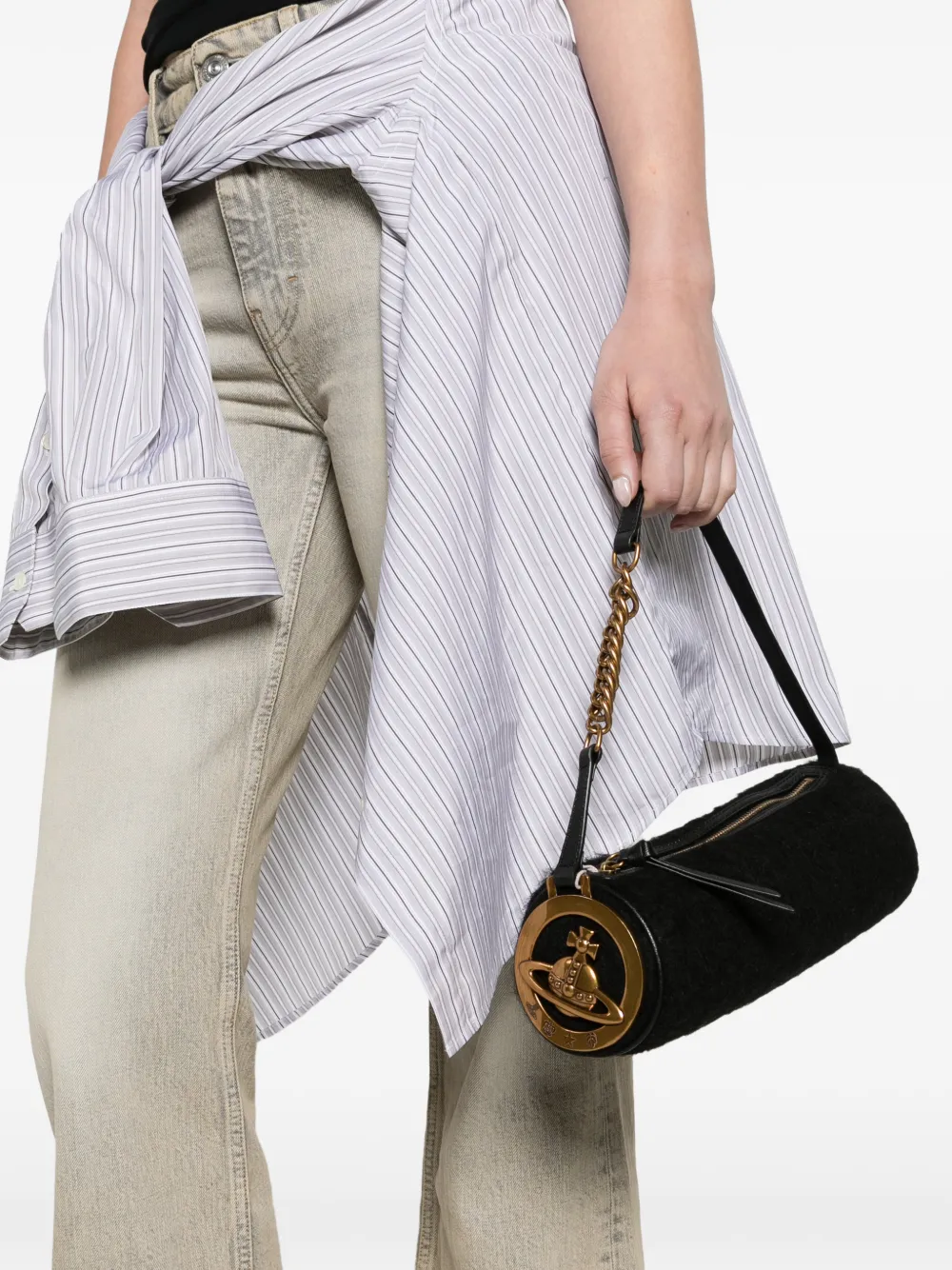 Vivienne Westwood Cindy cylinder bag Zwart