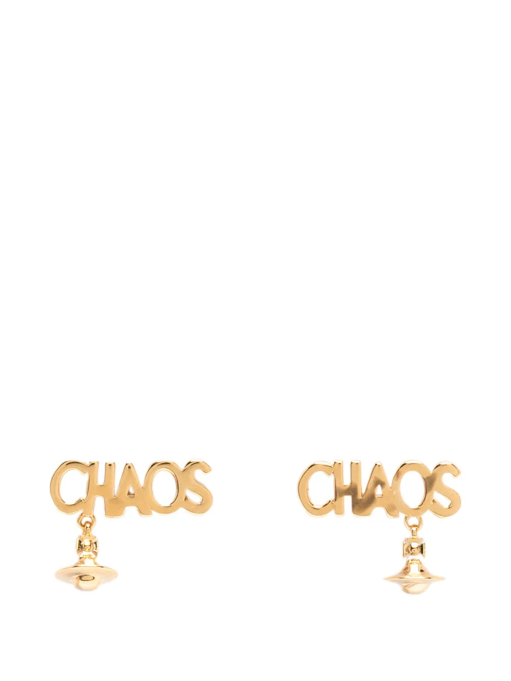 Vivienne Westwood Chaos Orb-pendant stud earrings - Oro