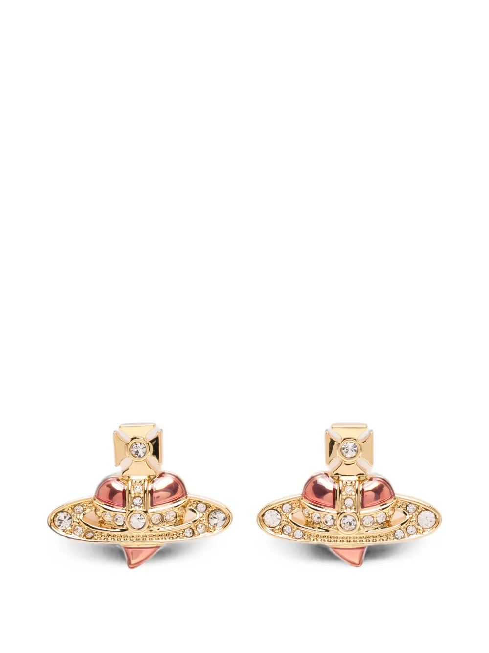 Vivienne Westwood Heart-motif Earrings In Multi