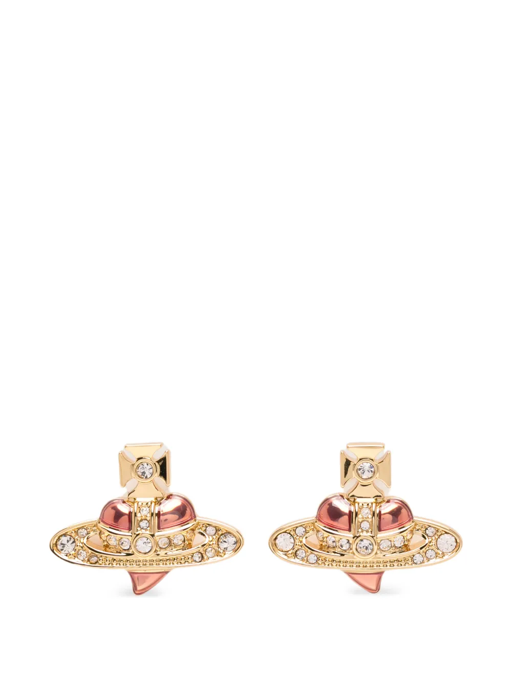 Vivienne Westwood heart-motif earrings - Gold
