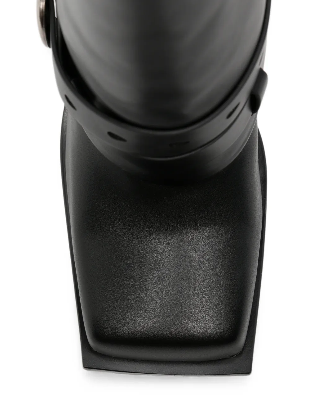 JW Pei Emilia buckled leather boots Zwart