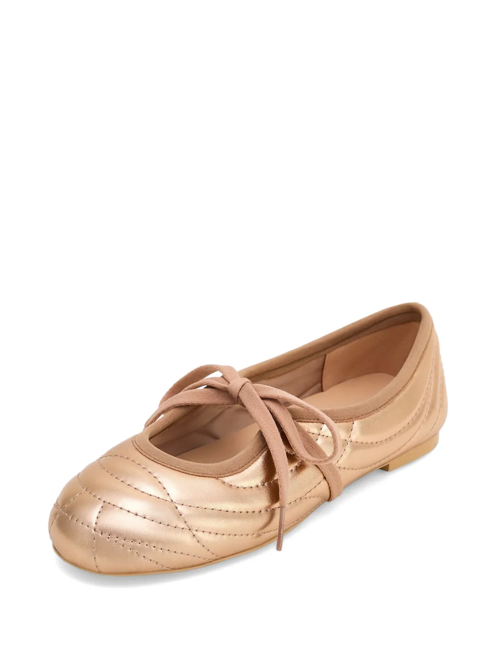 JW Pei Erika ballerina's met veters Beige