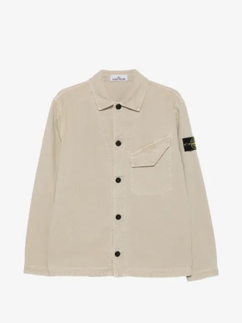 Stone Island Jacke mit Logo-Patch
